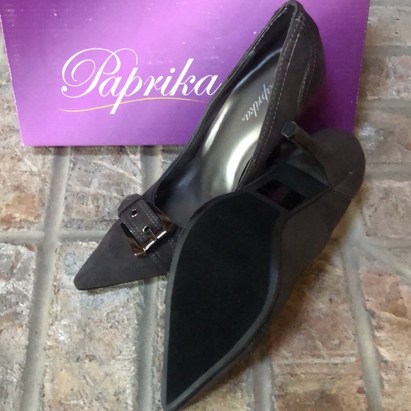 Paprika Suede Heels NWB - Picture 3 of 5